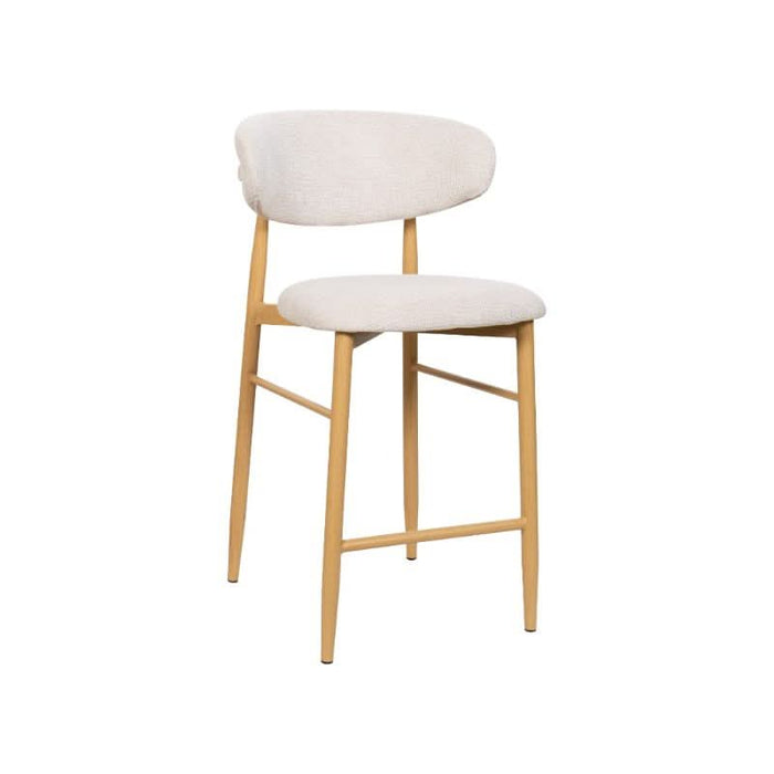 LOUIS FAB BAR CHAIR - BEIGE/OAK