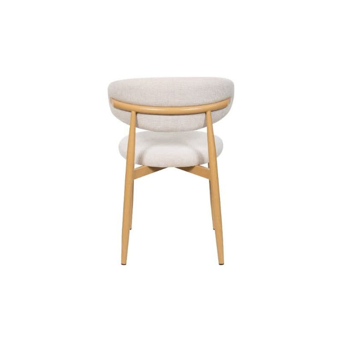 LOUIS FAB DIN CHAIR - BEIGE/OAK