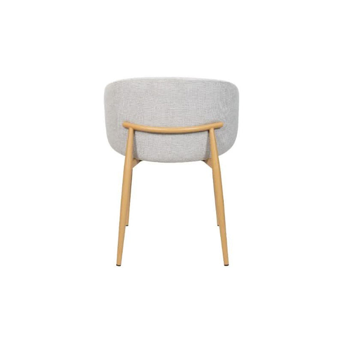 SATURN FAB DIN CHAIR - TAUPE/OAK