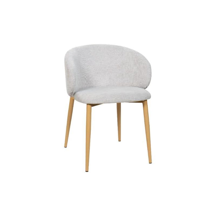 SATURN FAB DIN CHAIR - TAUPE/OAK