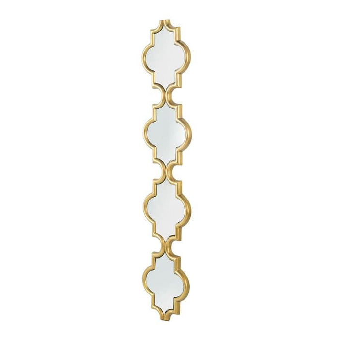 Madlyn Long Narrow Wall Mirror - Gold Frame