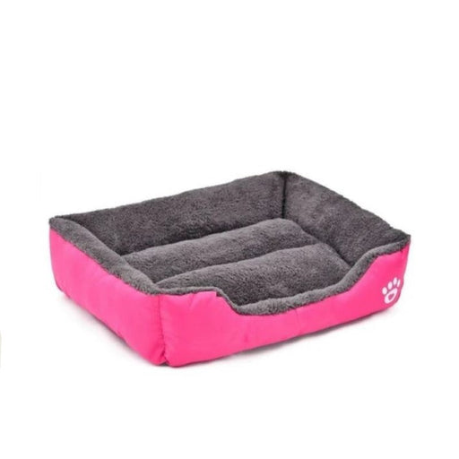 Luxury pink plush pet bed in a majestic princess design for dogs and cats.
