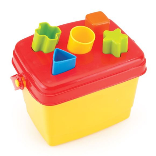 The Dolu Shape Sorter Bucket is ready for adventure with its handy carry handle, inviting endless learning opportunities anywhere, anytime