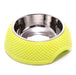 Elegant and functional pet feeder in pink, blue, and green