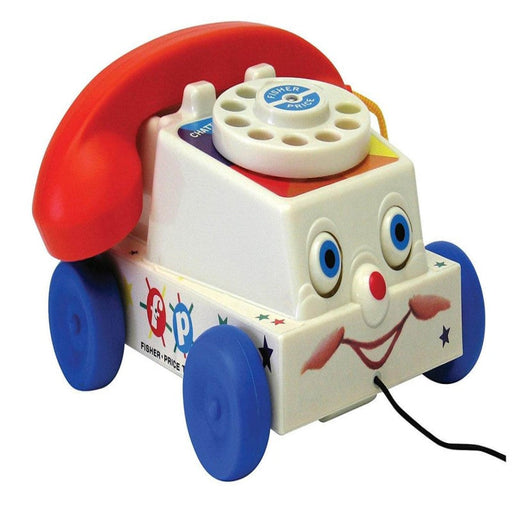 Child's delighted expression as they play with the Fisher-Price Timeless Chatter Telephone would be a feast for your eyes
