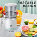 Portable USB Wireless Citrus Juicer in action - squeeze freshness anytime, anywhere