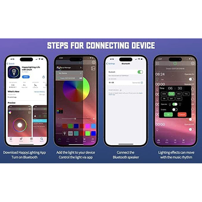 Simple steps to connect your phone with the Harmony Haven Wireless Charger